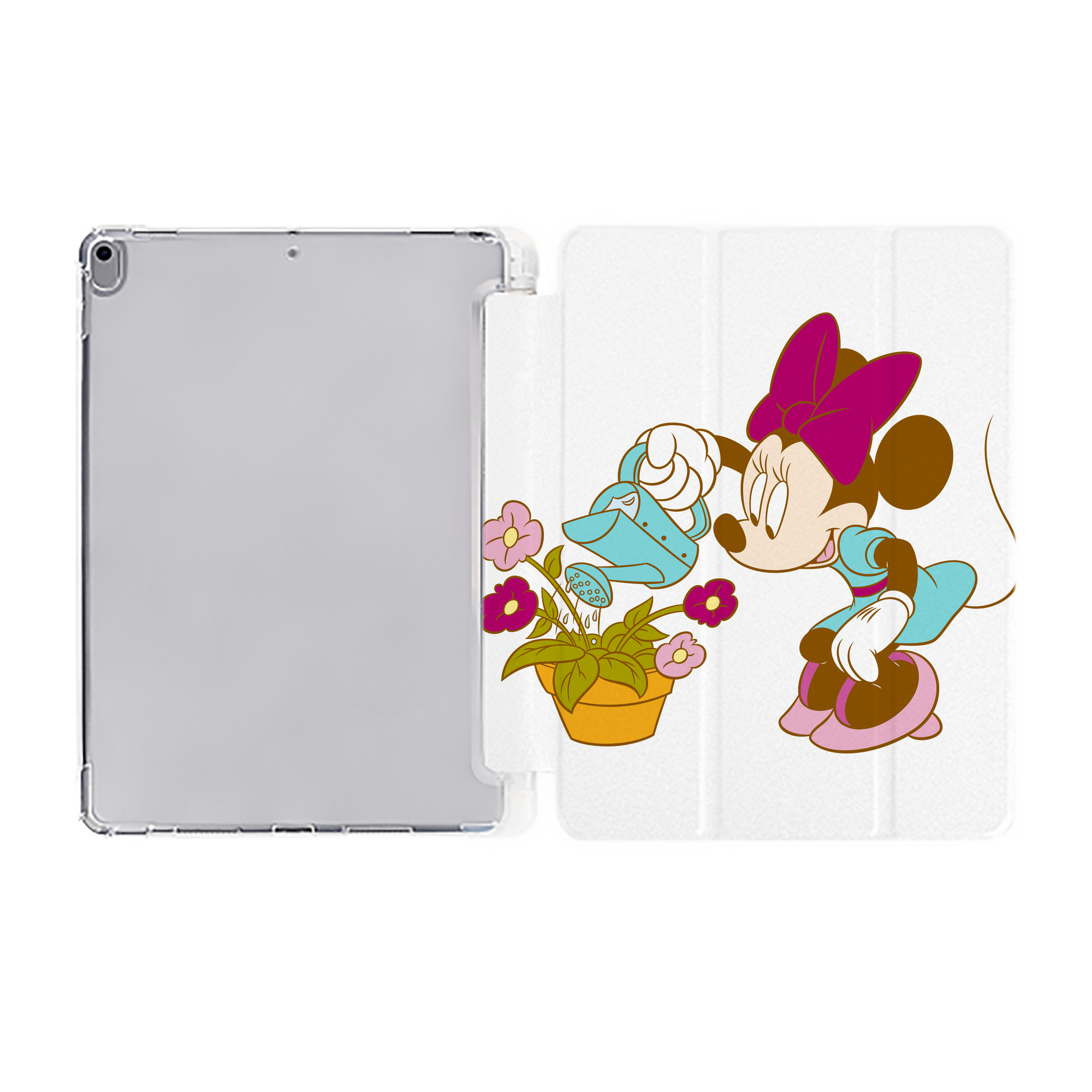 （画像用） ミッキーマウス Mickey Mouse IPad ケース ペン収納付き 三つ折りスタンド PUレザー×シリコン 対応機種9.5/10.5/10.9インチ